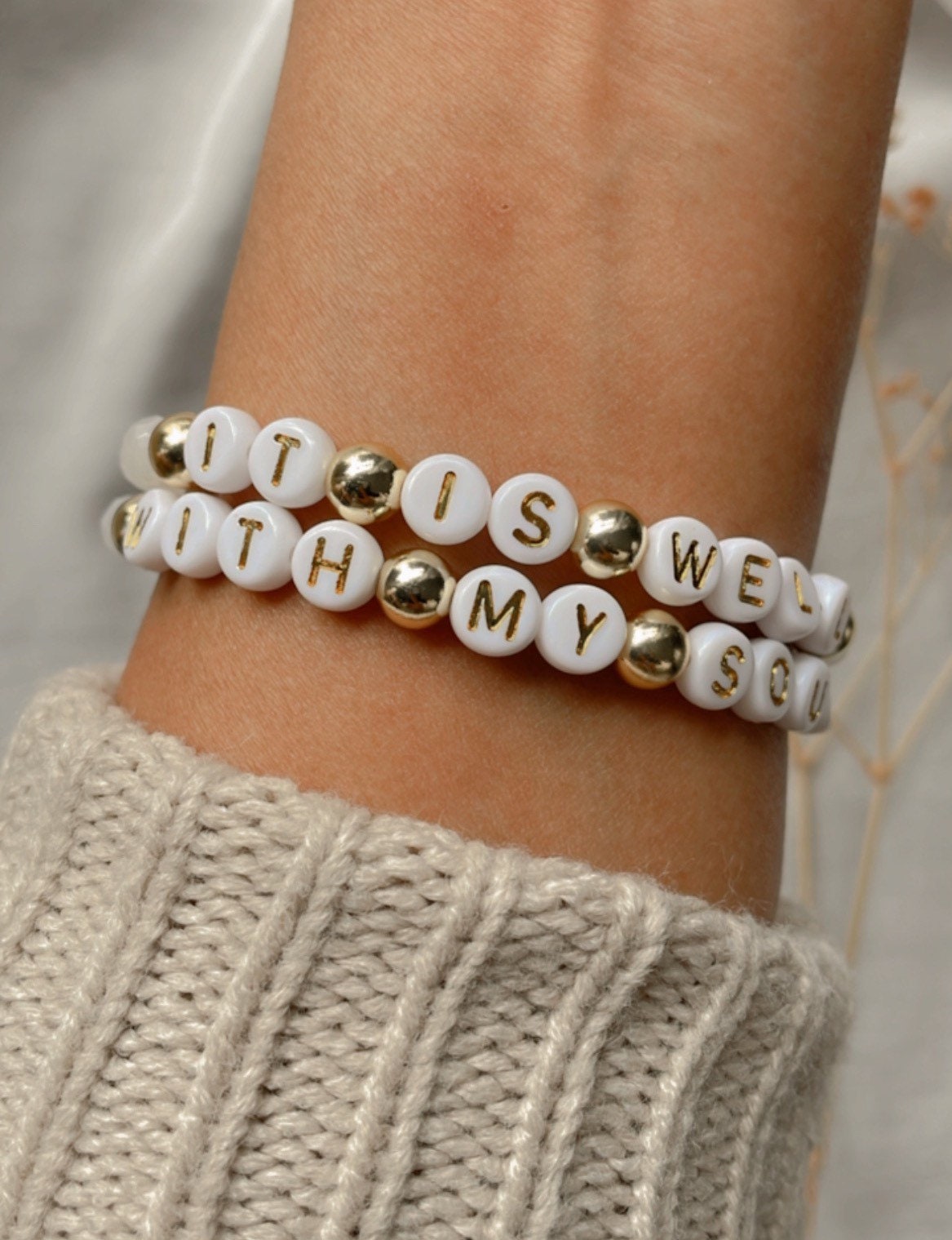 It is well with my soul bracelet, hymn,religious jewelry, Christian gift, spiritual gift, reformed theology, faith bracelet, faith jewelry